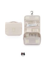 کیف لوازم بهداشتی مسافرتی وارداتی مپگرد رنگ کرم