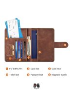 فضای داخلی کاور پاسپورت و شناسنامه مگنتی مپگرد