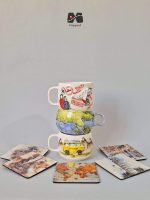 ماگ سرامیکی دست ساز و زیرلوانی مپگرد